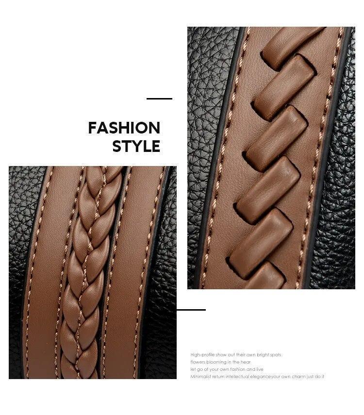 Bolso Cuero Mujer Para Bolsa Moda Lujo Mano Hombro Bandolera Elegante Cartera