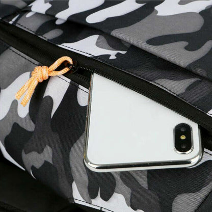 Sports Camouflage Travel Mountaineering Bag Zipper Belt Men Ladies Children