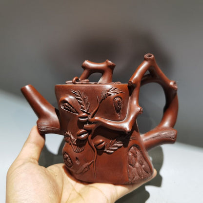 collect vintage chinese yixing purple clay teapot zisha exquisite teaware art