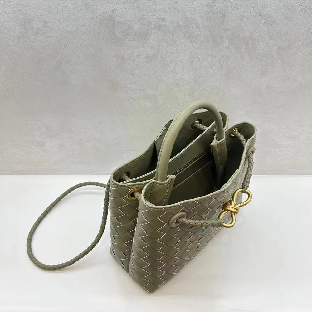 Rope Buckle Braided Tote Bag One Shoulder Portable Cross-body Women's Bag