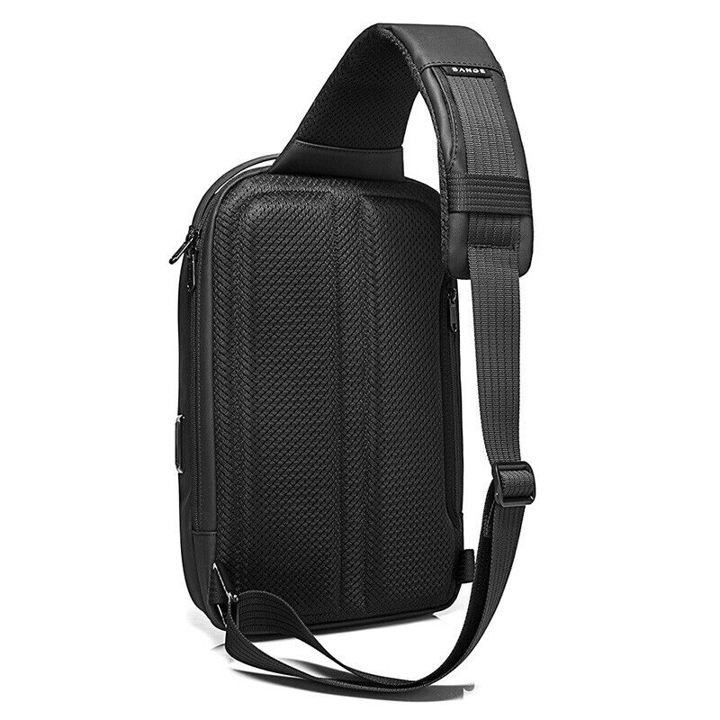 Sling Backpack Oxford cloth Waterproof Crossbody Shoulder Sport Bag USB Port