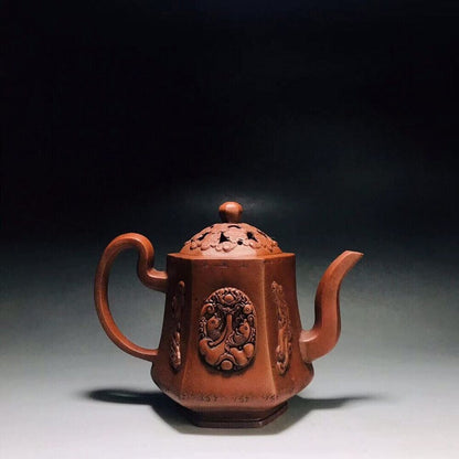 vintage chinese yixing purple clay teapot zisha ceremony teaware collection rare