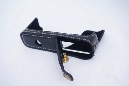 Pu Leather case cover bag for FUJIFILM FUJI FINEPIX X10 X20 half Bottom