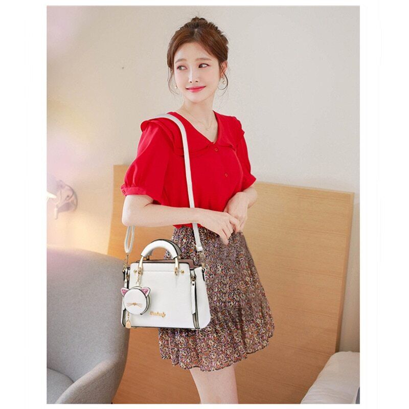 Summer Women Bag Pu Leather Ladies Shoulder Purse Handbag White Shoulder Bag
