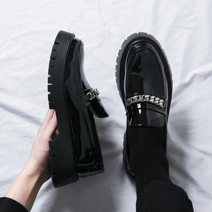 Men Black Leather Shoes Business Wedding Shoe Men Leather Shoes