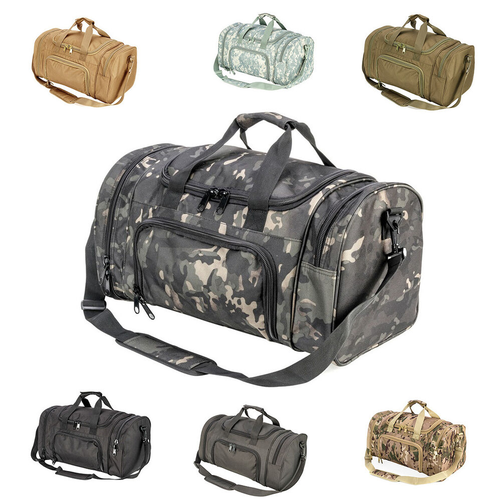 Military Tactical Travel Duffle Bag Outdoor Sports Gym Hiking Large Luggage Bags