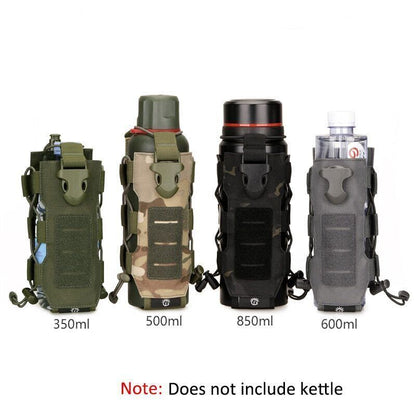 Tactical Nylon Water Bottle Pouch Canteen Cover Holster Hiking Kettle Bag
