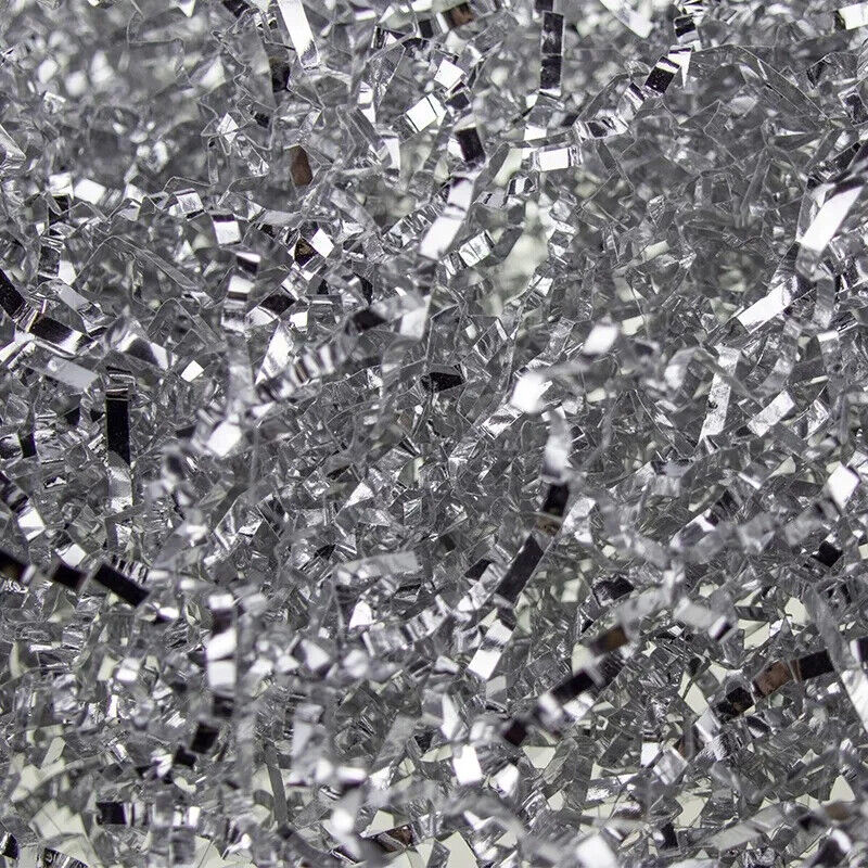 Paper Gift Box Filler Materials Glitter Metal Foils Decor Confetti Shredded 100g