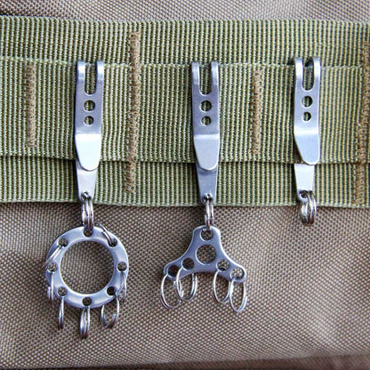 Mini Pocket Clips Carabiner Bag Waist Belt Clip Key Buckles Holder Outdoor T-cx