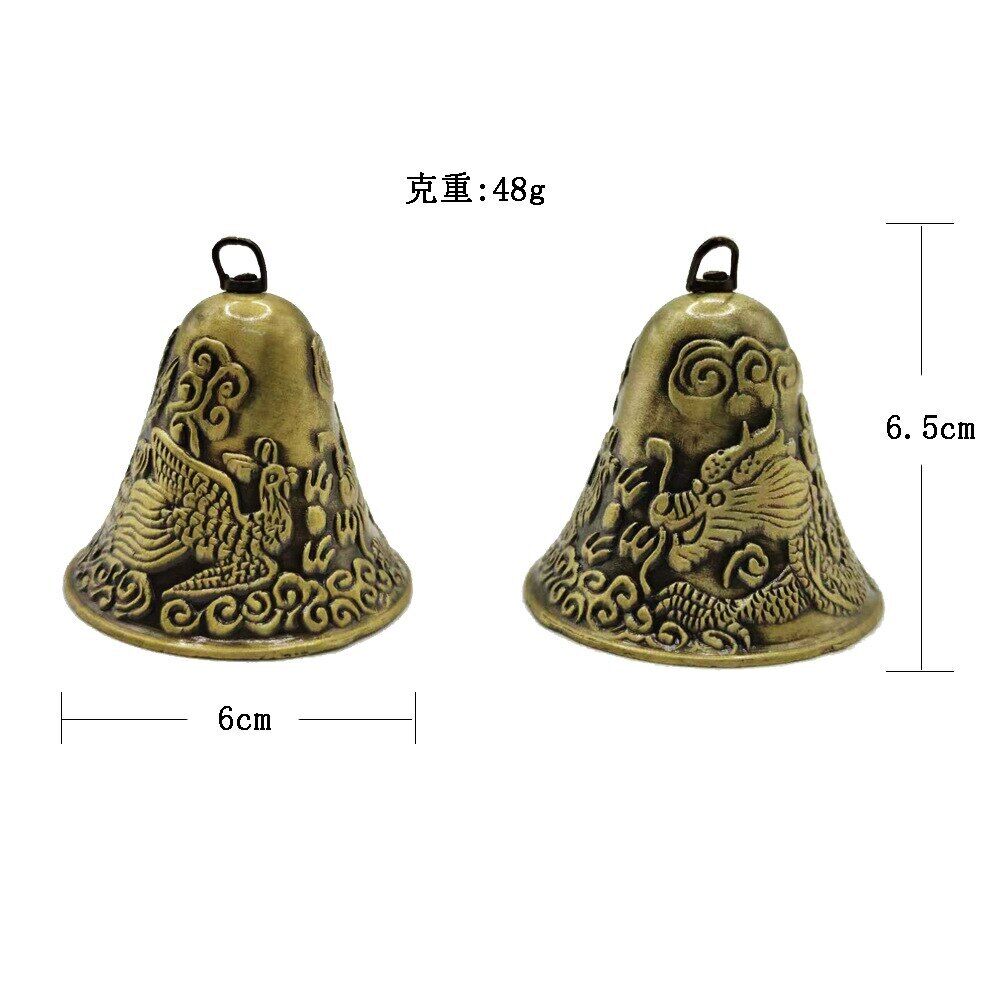 Wind Bell Chime Copper Angel Star Moon Dragon Handicraft Good Luck Outdoor Decor
