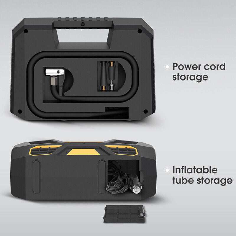 New Electric Car Tire Inflator Pump 150PSI Portable Car Air Compressor 12V Best!