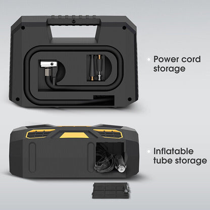 New Electric Car Tire Inflator Pump 150PSI Portable Car Air Compressor 12V Best!