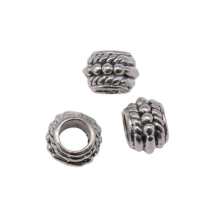 Antique Style Spacer Beads - Round Bead Bracelet Charms DIY Jewelry Making 20Pcs