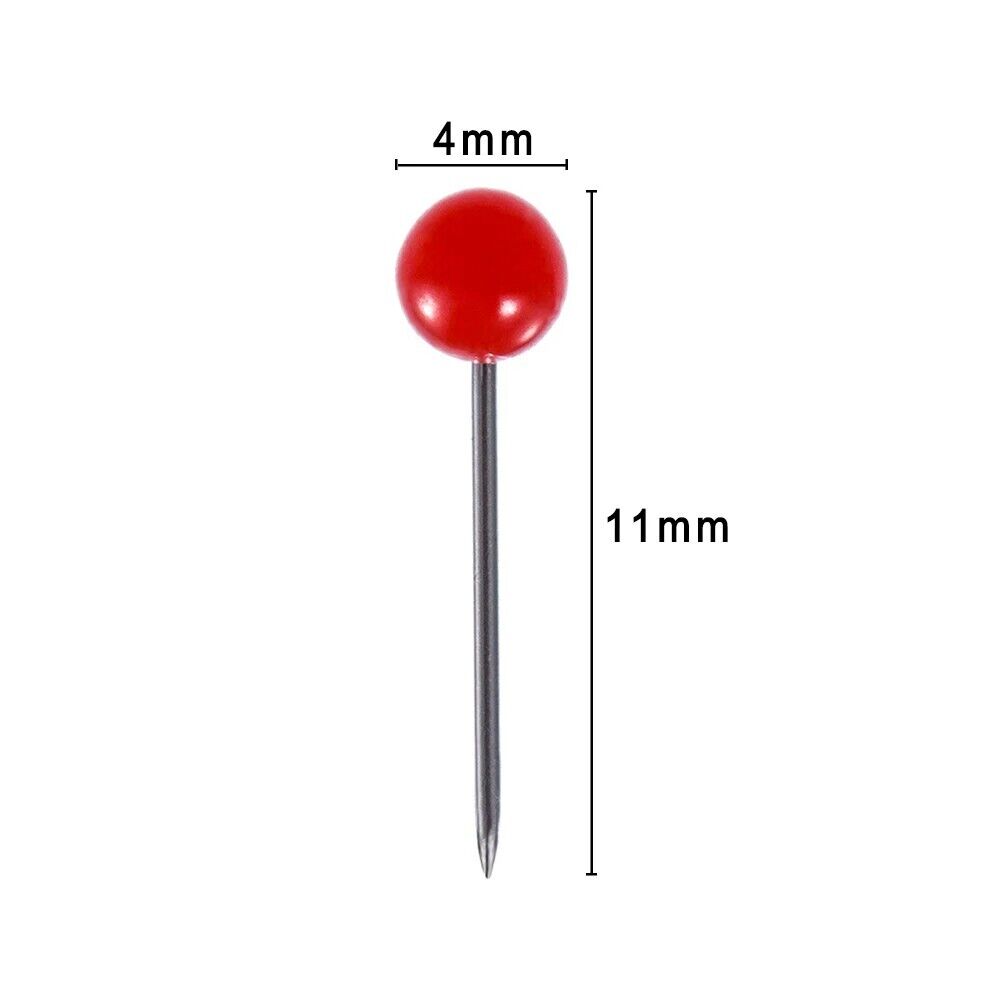 Message Board Pushpin 500Pcs Multicolor Metal Decorative Bulletin Map Thumbtacks