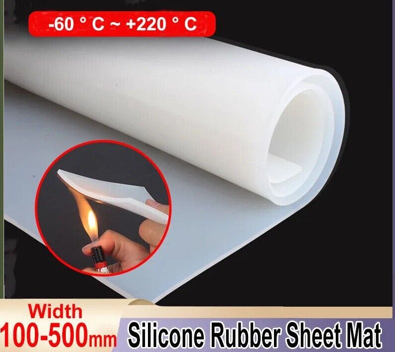 Rubber Sheet Translucent Silicone Transparent Tear Resistance Mat Home DIY Craft