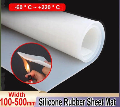 Rubber Sheet Translucent Silicone Transparent Tear Resistance Mat Home DIY Craft