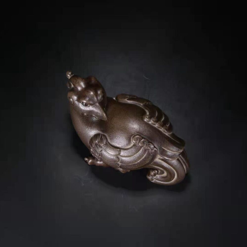 chinese zisha Clay Popular Wealth yixing dragon statue figurines sculpture rare