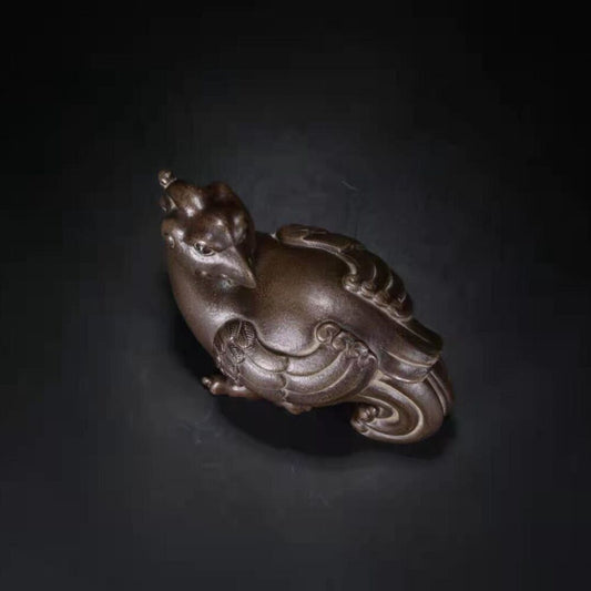 chinese zisha Clay Popular Wealth yixing dragon statue figurines sculpture rare
