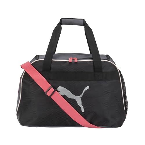 PUMA unisex adult Evercat Defiance Duffel Bag, One Size, Black/Grey