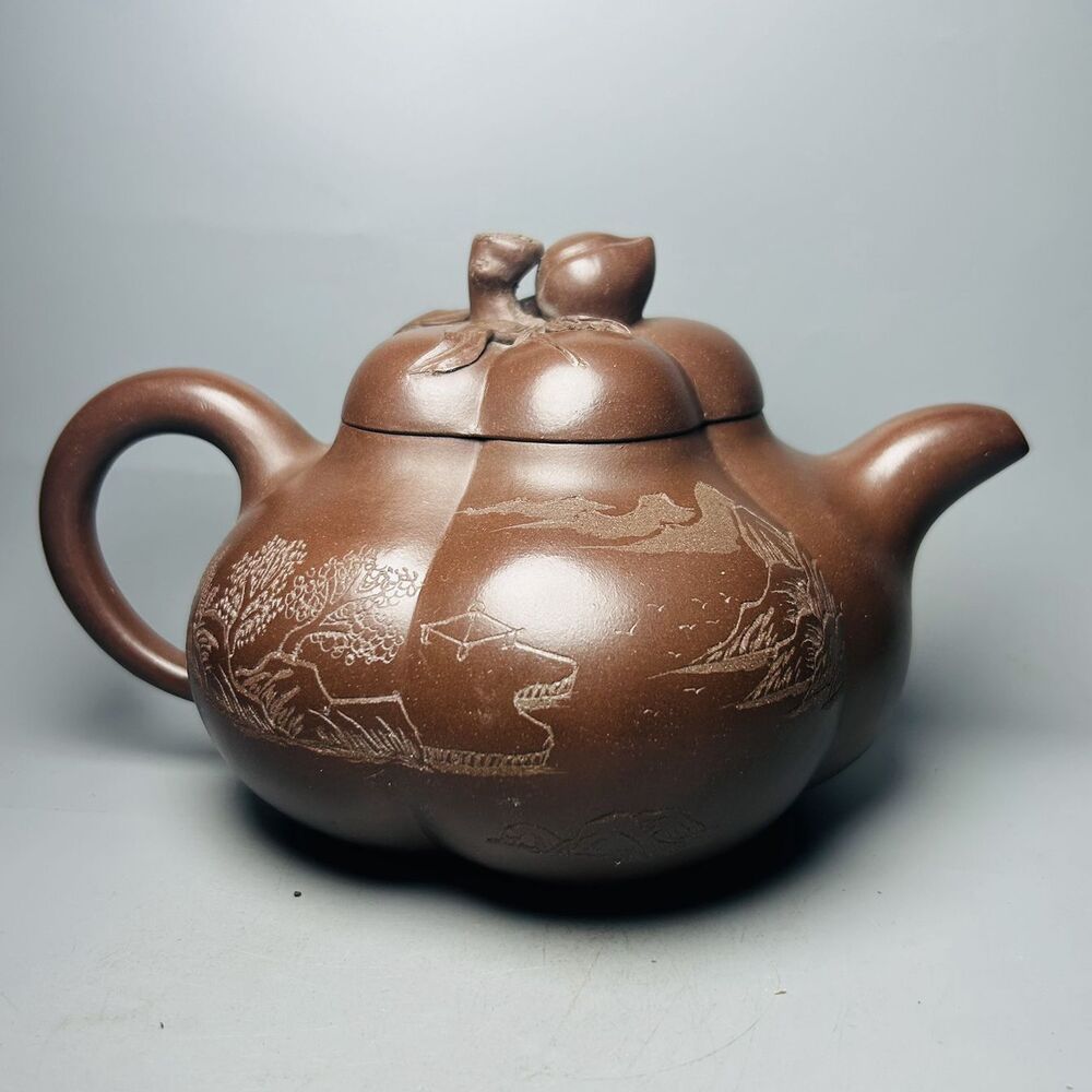 Vintage Chinese Yixing Purple Clay Teapot Zisha Ceramic Peach Teaware Collection