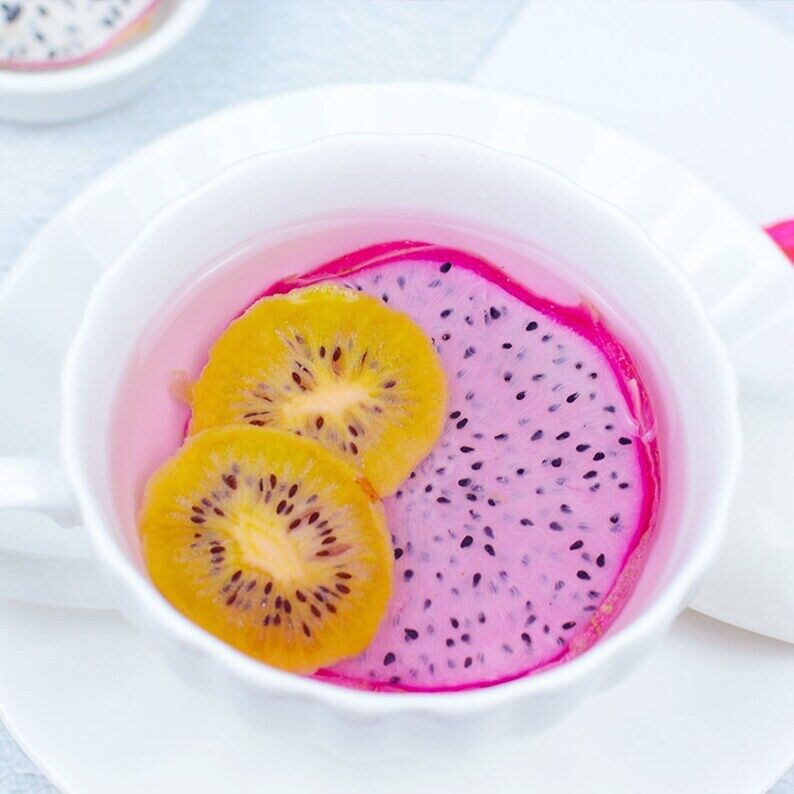 Natural White Pitaya Slices Dried Dragon Fruit Wheels Makes A Healthy Tea