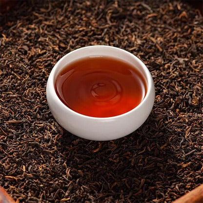 357g Yunnan Bingdao Cooked Tea Cake High Quality Ripe Pu'er Tea Health Care