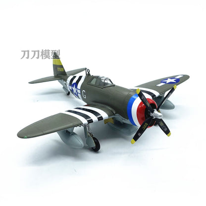 1:72 World War II US Army P47D Lightning fighter model aircraft model decoration
