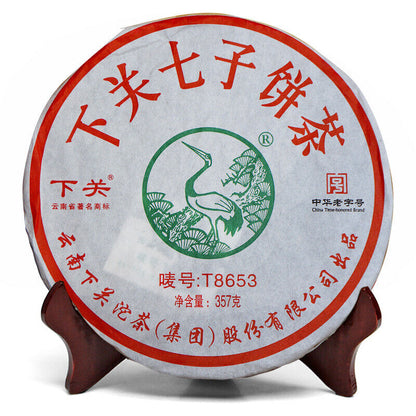 Xiaguan T8653 Iron Cake Yunnan Pu-erh Tea Cake 2013 357g Raw Pu'er Sheng Cha