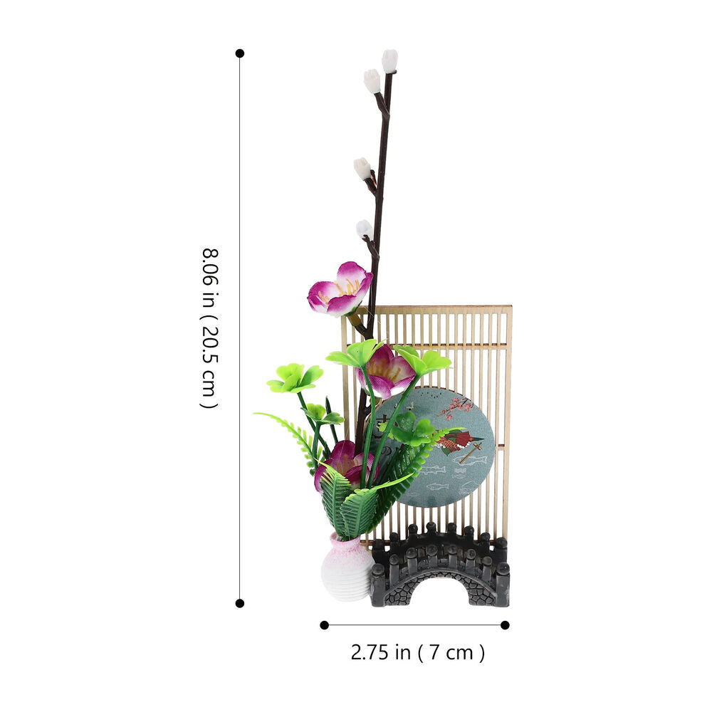 Floral Decor Plastic Wood Flower Sushi Plates Japanese Sashimi Trays Decorations