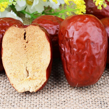 250g Chinese Premium Spring Jujube Good Dried Fruit Red Dates Healthy Green Food
