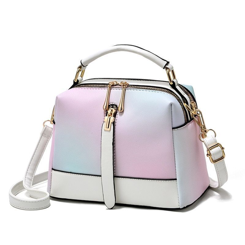 Fashion Bag Gradient Small Tote Crossbody Purse Shoulder Crossbody Bag Polyester