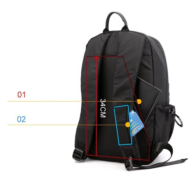 Backpack Men Travel Bag Backbag Light Fitness Male Bag Sports Bag Black Gray