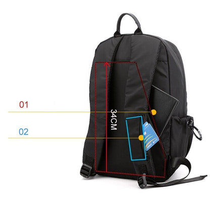 Backpack Men Travel Bag Backbag Light Fitness Male Bag Sports Bag Black Gray