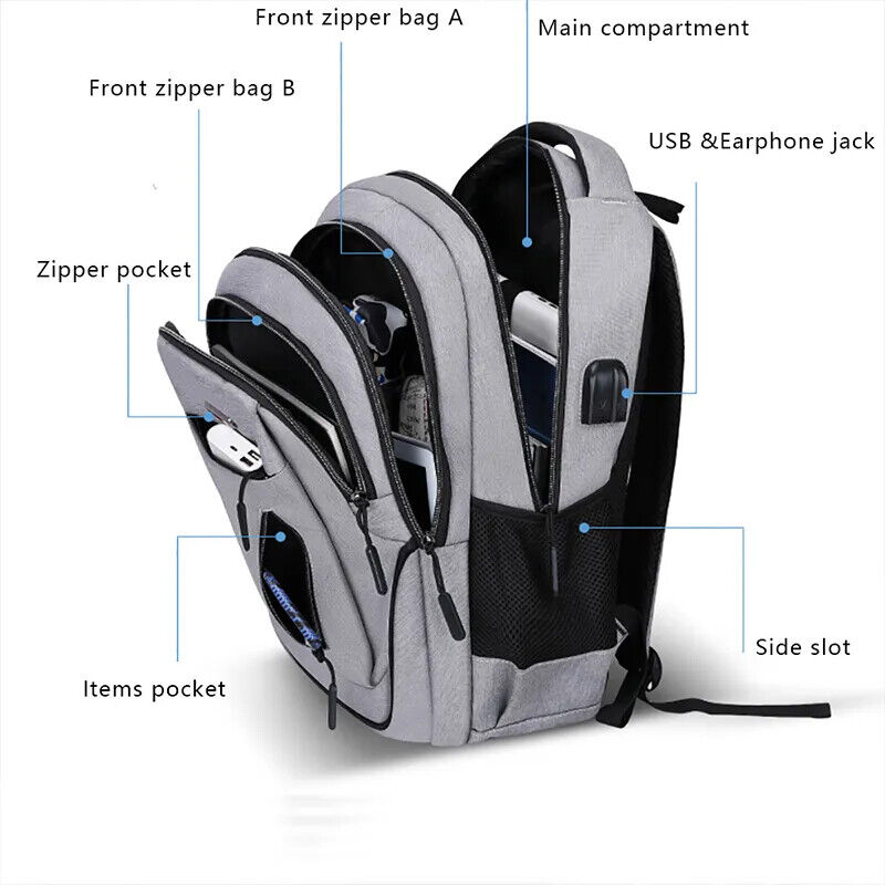 Backpack Men Backpacks Oxford Black High School Bags Boy Gril Student Backpack