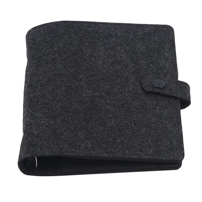 Notebook A5 A6 Felt Shell Fabric Loose Leaf DIY Planner Inner Page Ring Binders