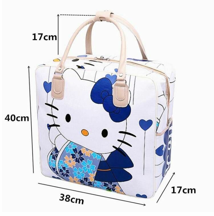 Women Girl Hello Kitty Kimono Handbag Tote Casual Travel Crossbody Shoulder Bag