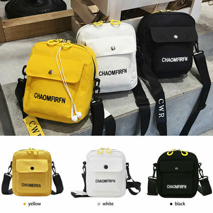Women Ladies Shoulder Crossbody Bag Canvas Messenger Handbags Bags Men Fashion