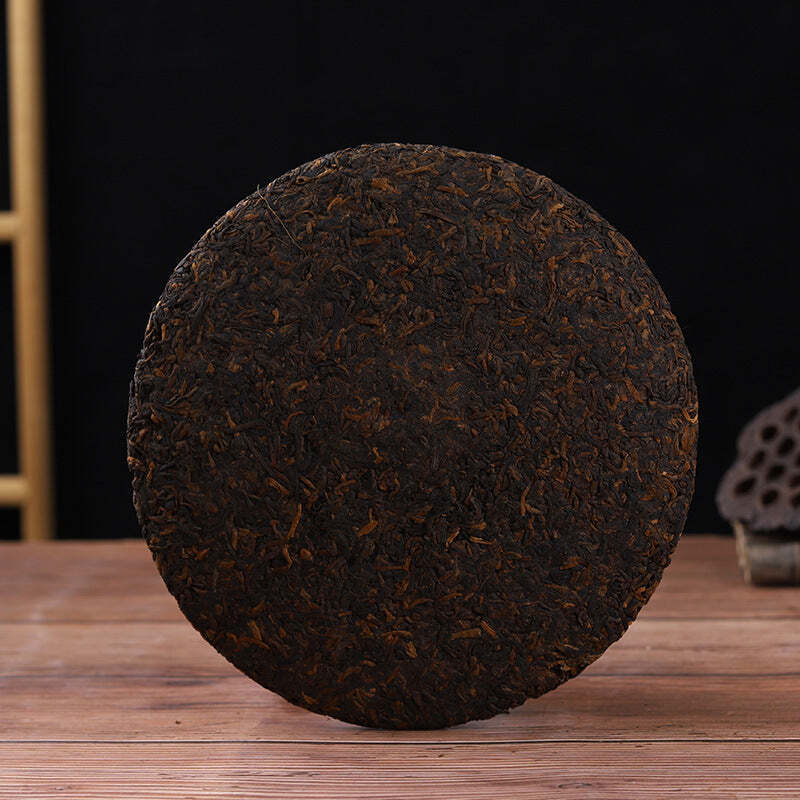 357g Yunnan Cooked Puerh Tea Qizi Pu-erh Ripe Tea Cake Chinese Pu'er Black Tea