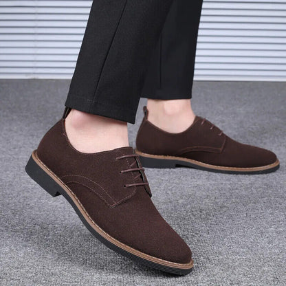 Men Suede Shoes Blue Shoes Men Flats Men Sneakers Casual Men Shoes