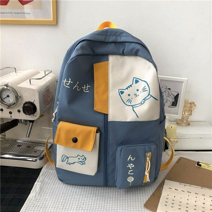 Women Backpack Female Nylon Shoulders School Bag