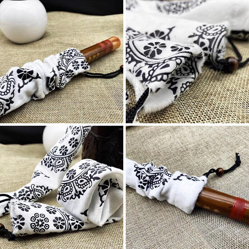 Flute Shakuhachi Storage Case Bag Bamboo Flute Protection Lint Drawstring Bag