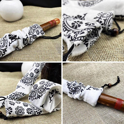 Flute Shakuhachi Storage Case Bag Bamboo Flute Protection Lint Drawstring Bag