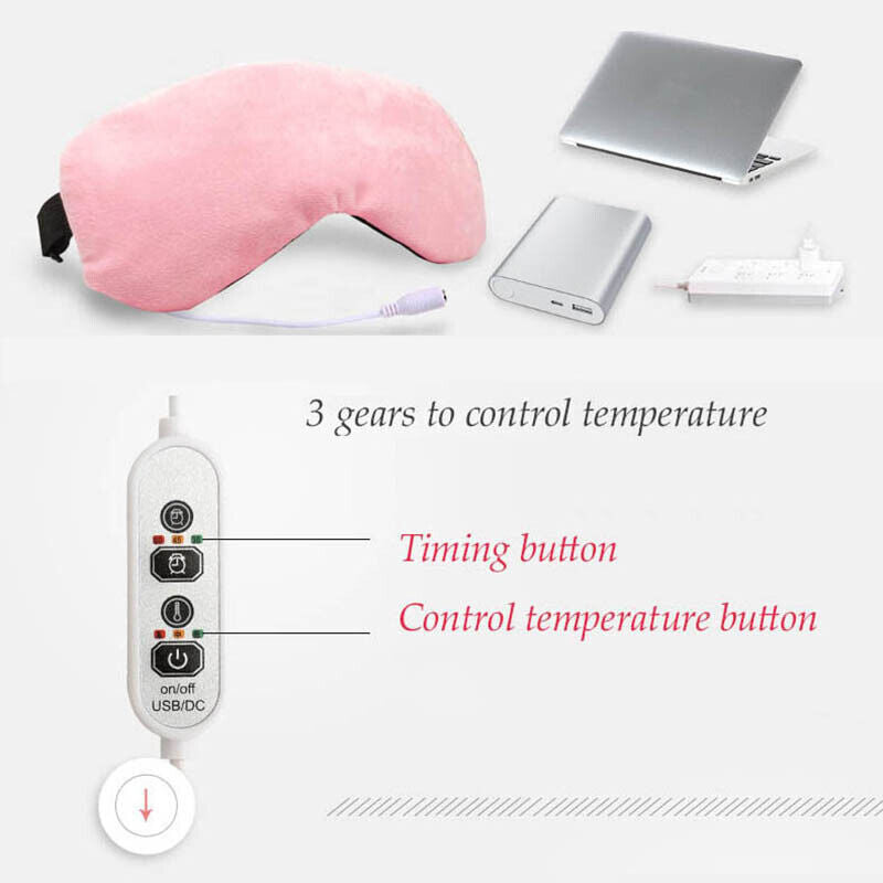 Chinese Moxibustion Eye Patch Mugwort Eye Massage Blindfold Hot Steam Moxa 艾灸艾草