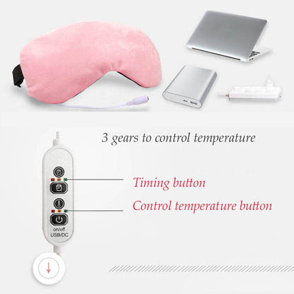 Chinese Moxibustion Eye Patch Mugwort Eye Massage Blindfold Hot Steam Moxa 艾灸艾草