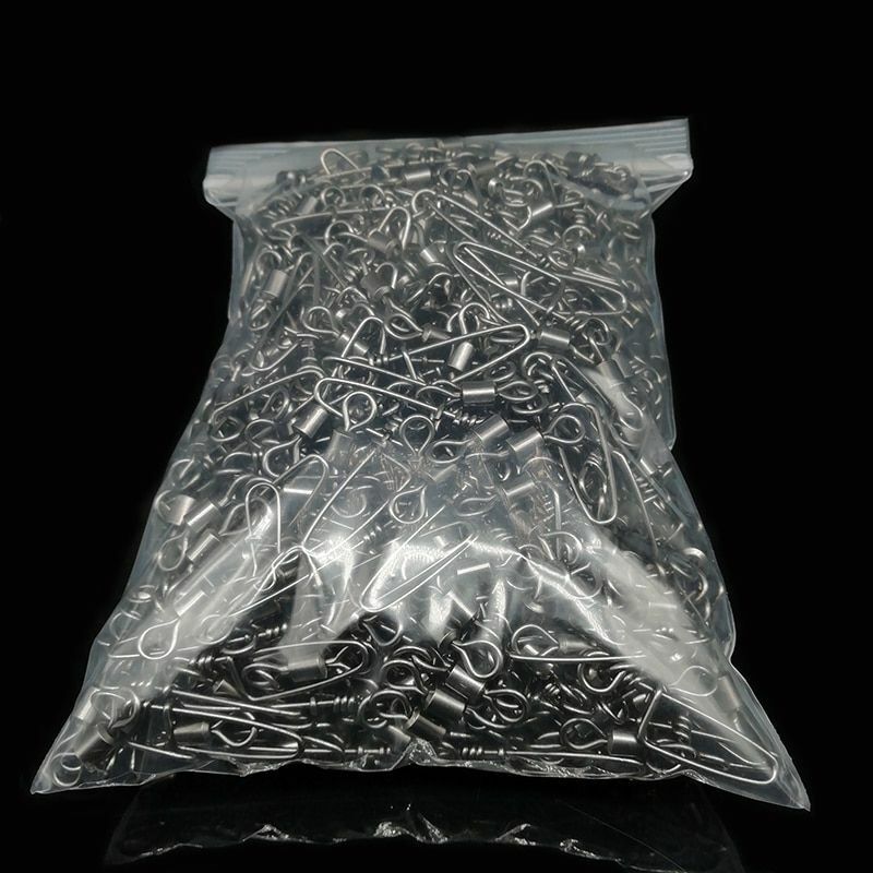 Swivel Hooks Snap Lure Fishing 1000pcs Stainless Steel Connector Rolling Tackles