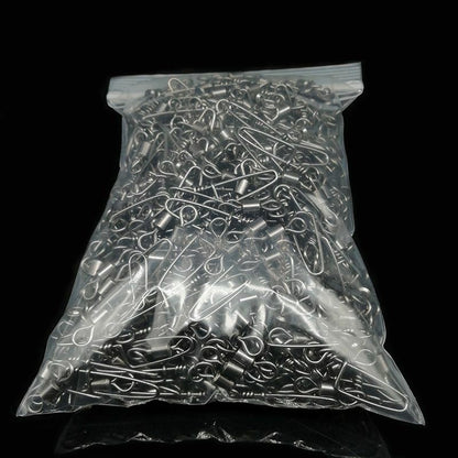 Swivel Hooks Snap Lure Fishing 1000pcs Stainless Steel Connector Rolling Tackles