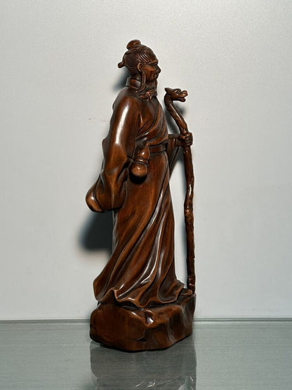 Collection Chinese Boxwood Carving Figure Statue Wood Sculptures Decoration Art