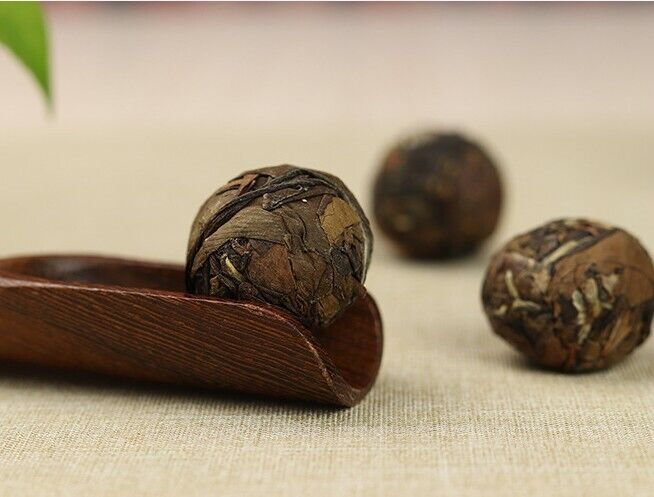 FuDing Ball-shaped Aged Shou Mei Longevity Eyebrow Handmade pearl White Tea