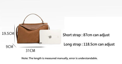 Big Bag Woman Full 100% Skin Genuine Leather Winter Female Hand Shoulder Bag