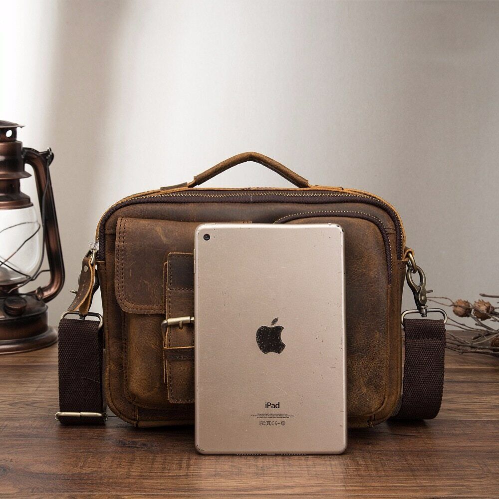 Quality Leather Male One Shoulder Messenger Bag Fashion Cross-body Bag